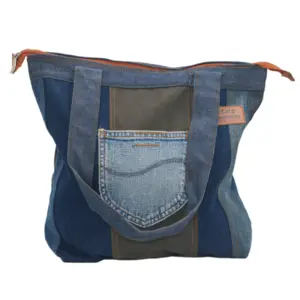 Sacola Jeans Reaproveitado